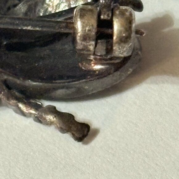 VTG 925 Sterling SIGNED MC MARSALA Marcasite BEE BROOCH PIN Art Deco Style! - Picture 5 of 6